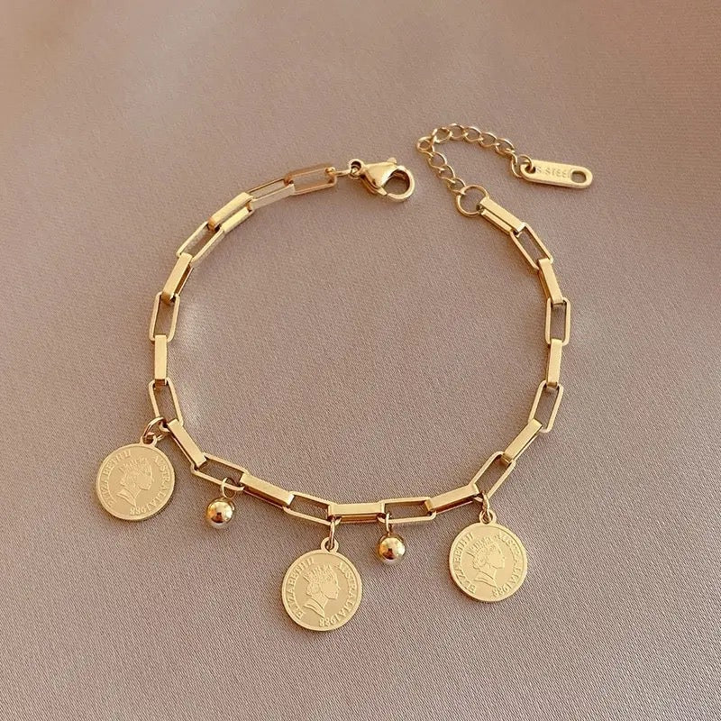 Charm Bracelet, Gold Bracelet