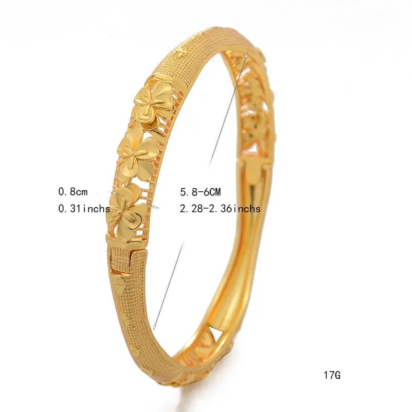 Dubai Gold Bangles, 24K Gold Bangles, Wedding Jewelry Bangle