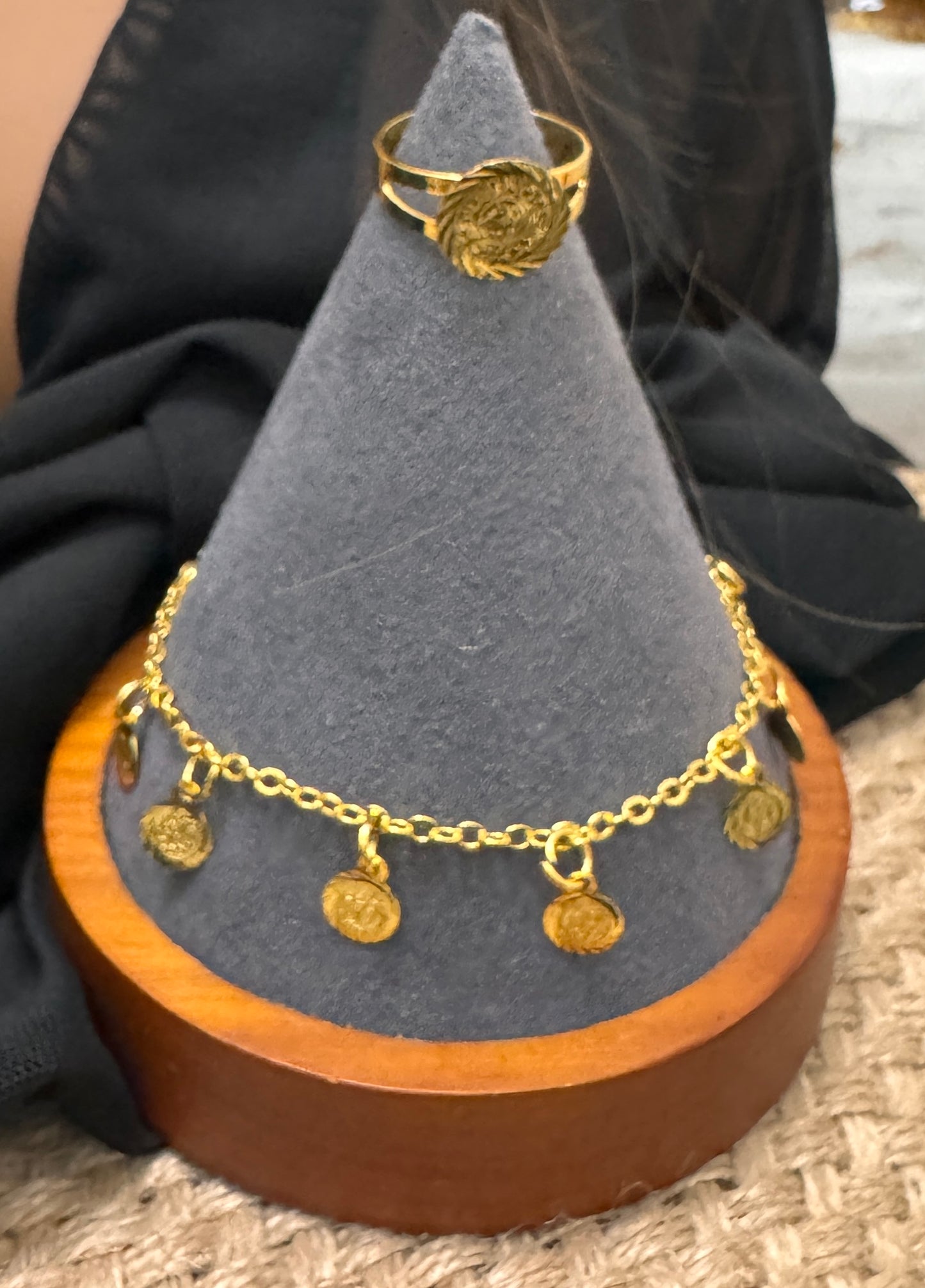 Gold Coin jewelry set
