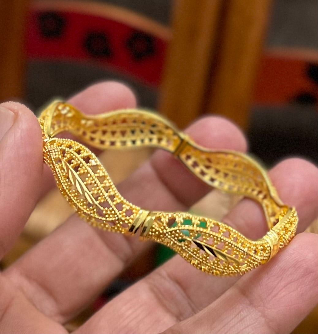 Wedding Gold Bangles, Stackable Gold Bangles