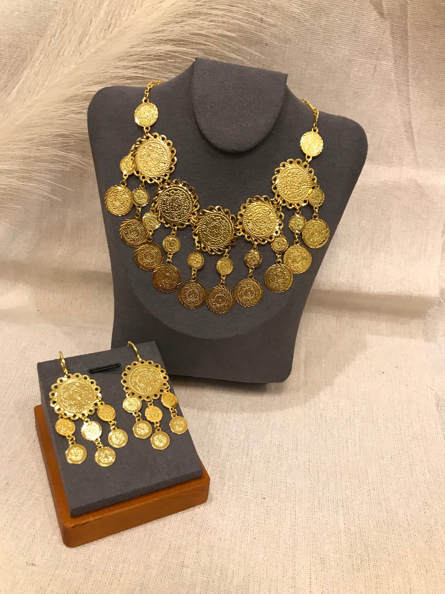 Coin Gold Jewelry Set, Middle East Jewelry