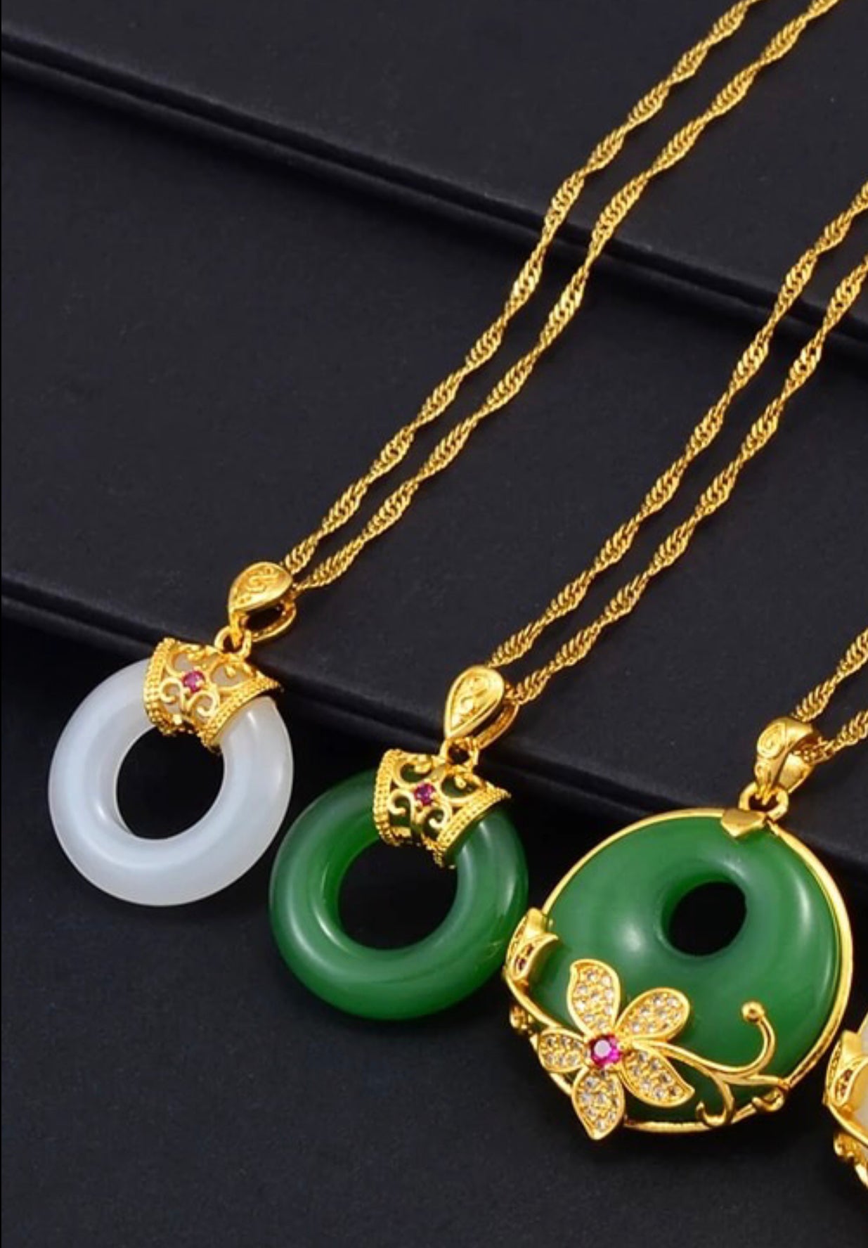 Jade Necklace, Green Jade Necklace For Women