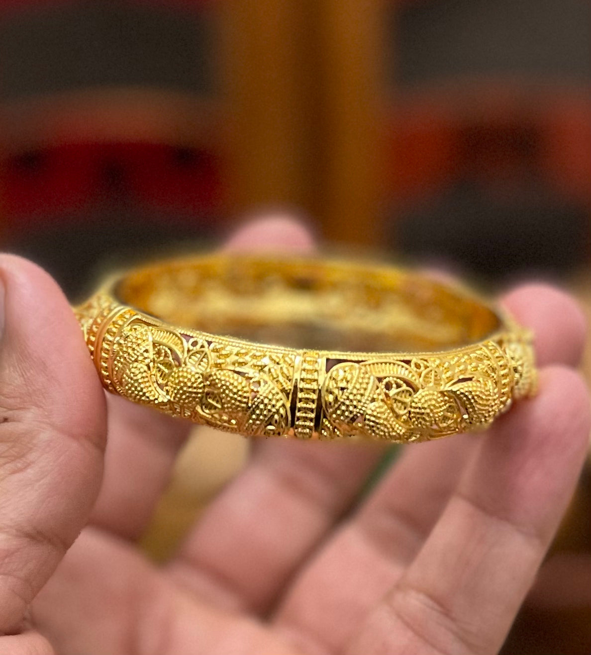 Gold Bangles for Women, 24k Dubai Gold Plated Bangles