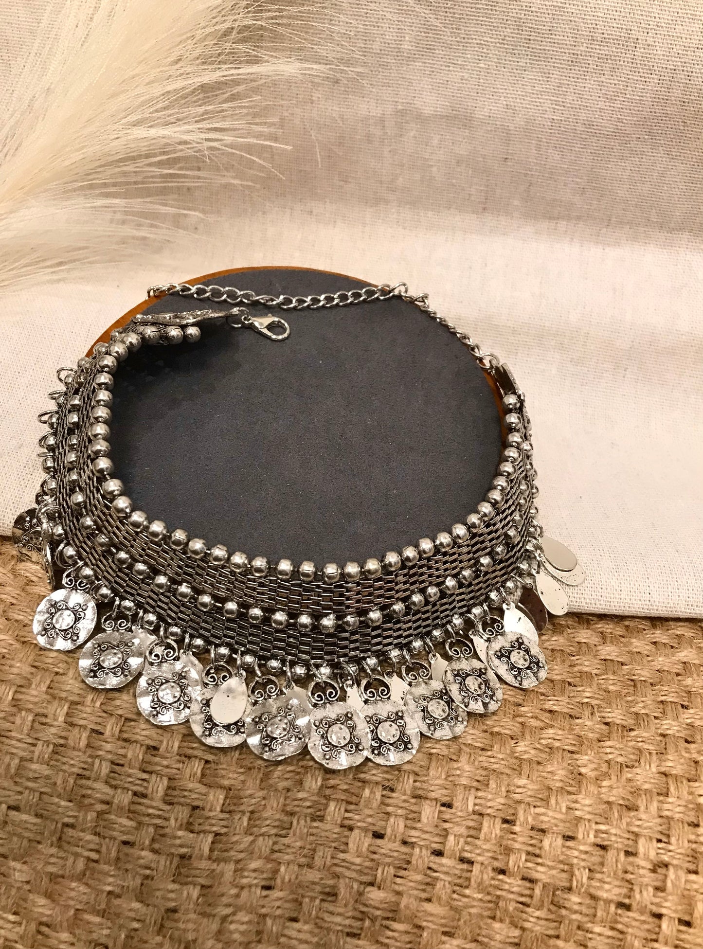 Coin Gold Necklace, Chokers Necklace