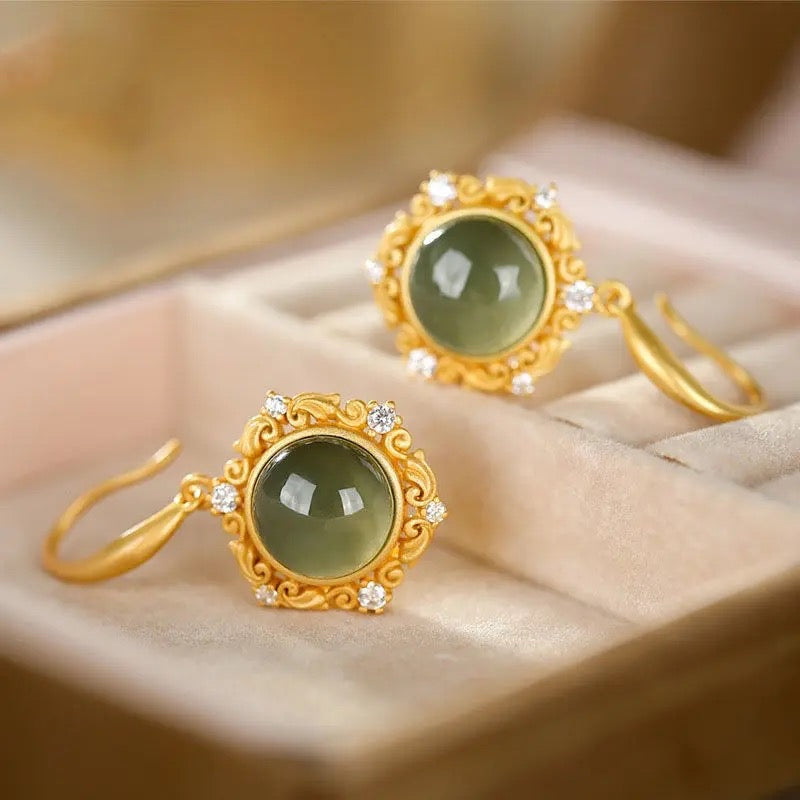 Jade Earrings, Dangle Earrings For Women