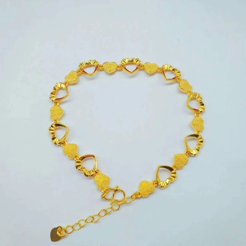 Gold Heart Bracelet