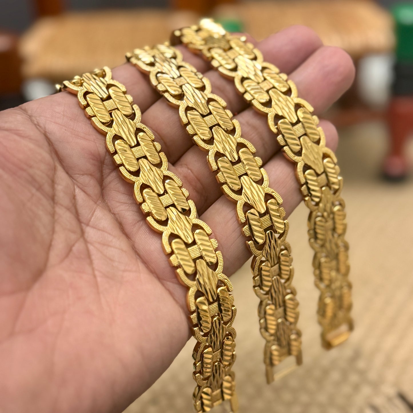 Men’s Bracelet, 24k Plated Bracelet for Men’s