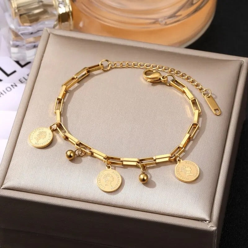 Charm Bracelet, Gold Bracelet