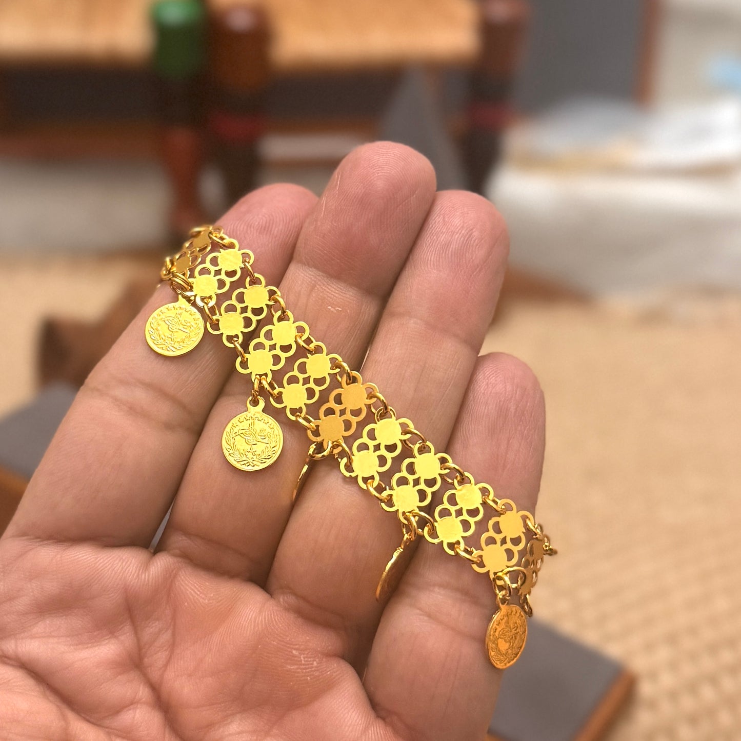 Coin bracelet for women’s