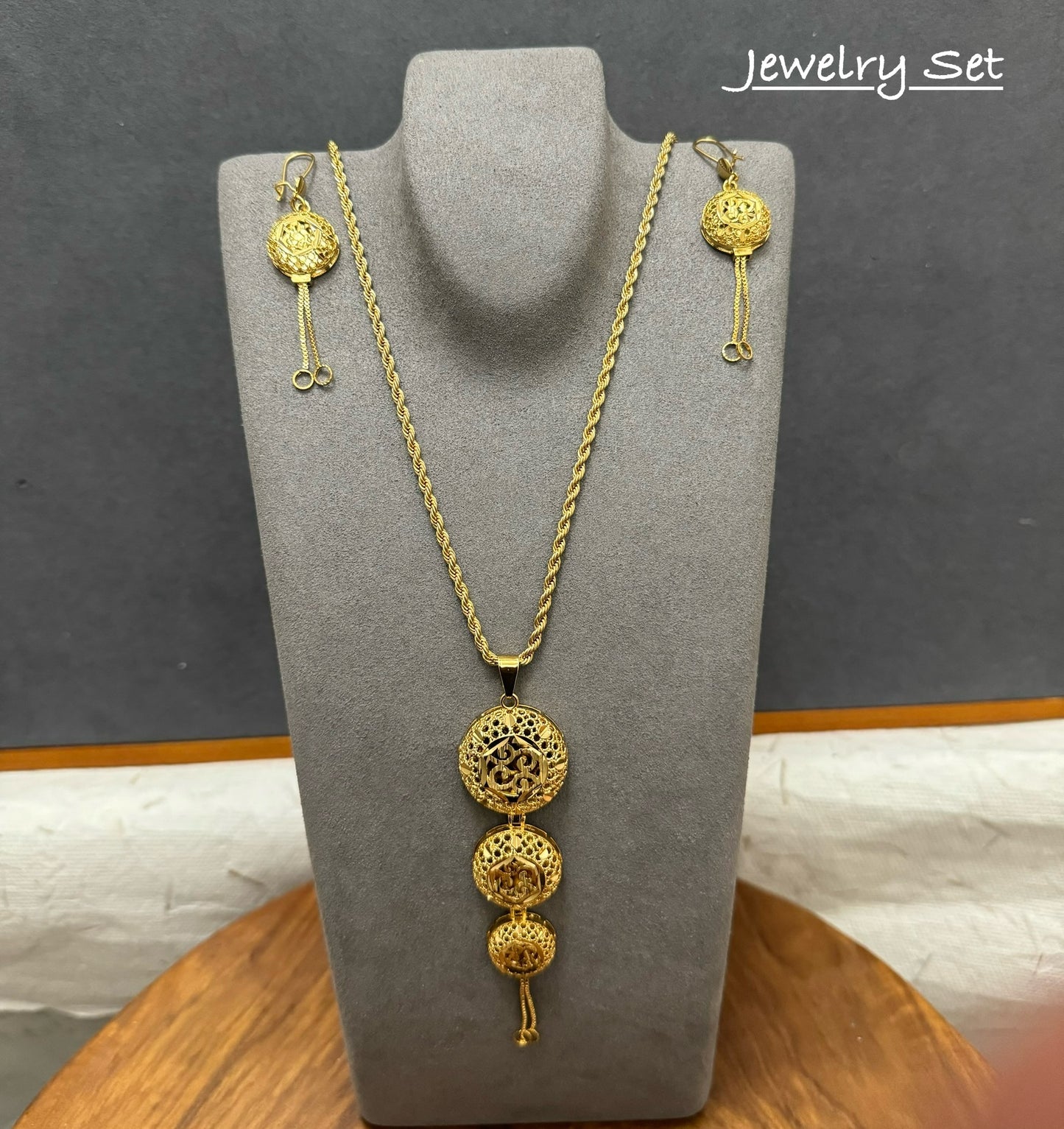 Wedding Gold Jewelry Set, Statement Jewelry