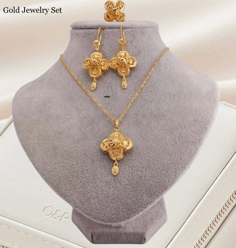 Gold Jewelry Set for Women