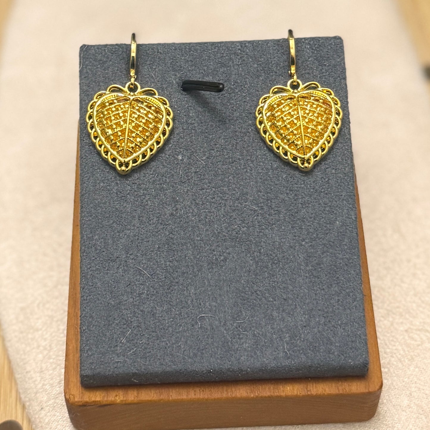 24k Gold Plated Jewelry Set, Gold Necklace & Earrings Set