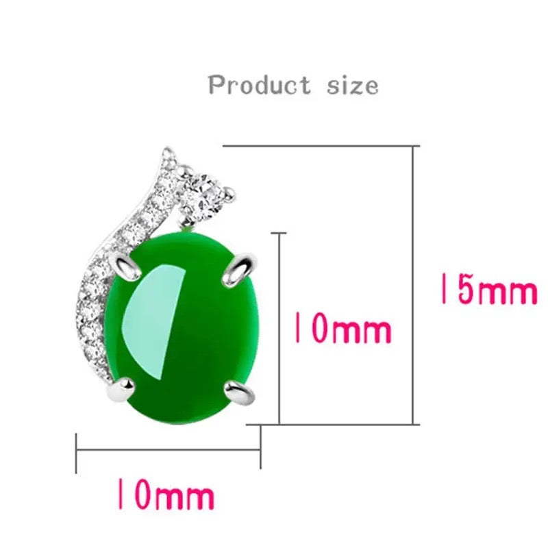 Jade Earrings, Jade Stud Earrings