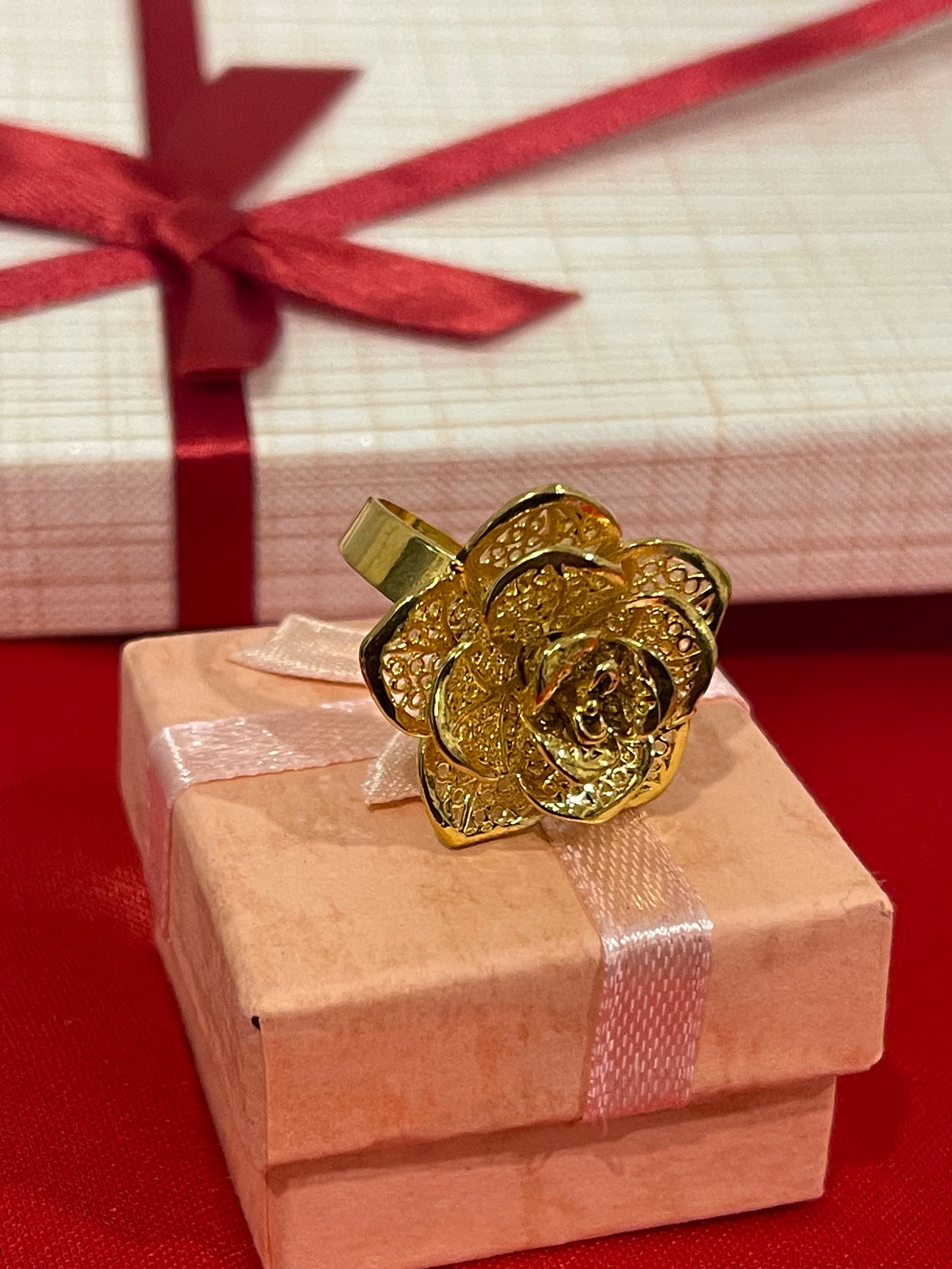 Gold Flower Ring