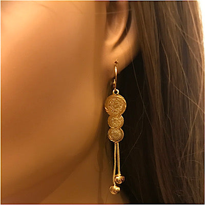 Coin Earrings, Dangle & Drop Earrings