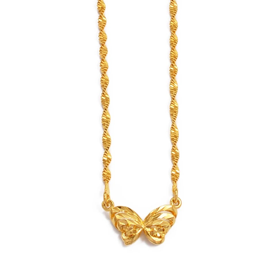 Butterfly Necklace, Gold Necklace