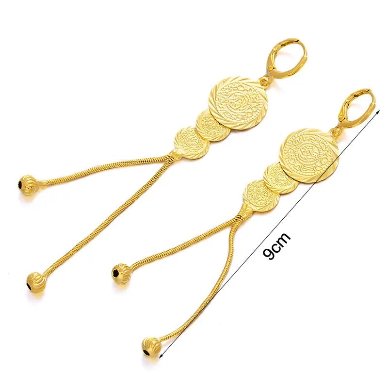 Gold Coin Jewelry Set
