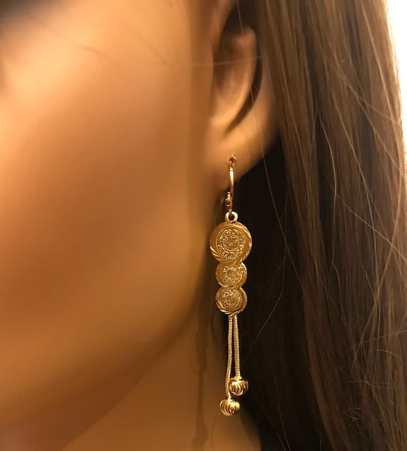 Gold Coin Jewelry Set