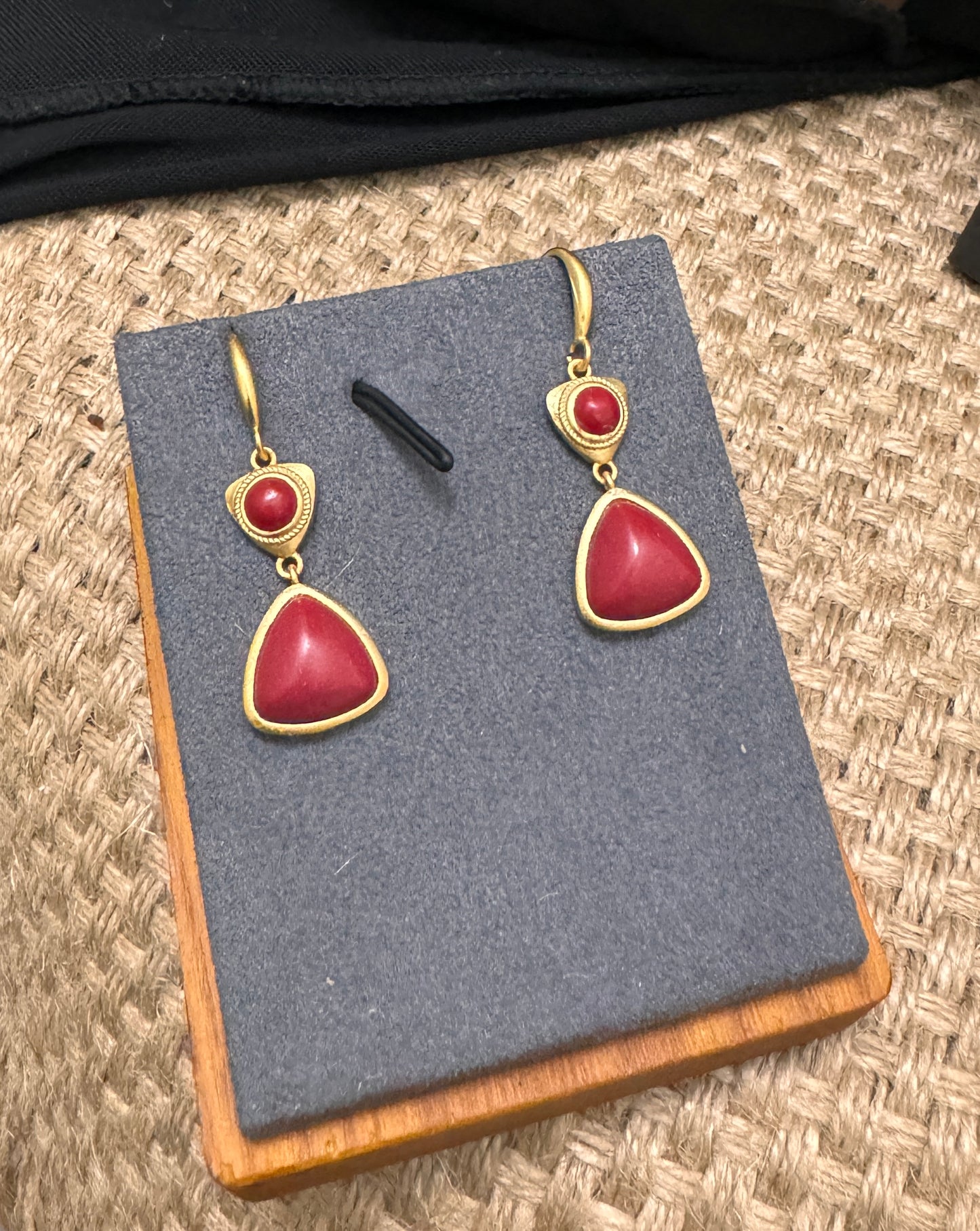 Jade earrings
