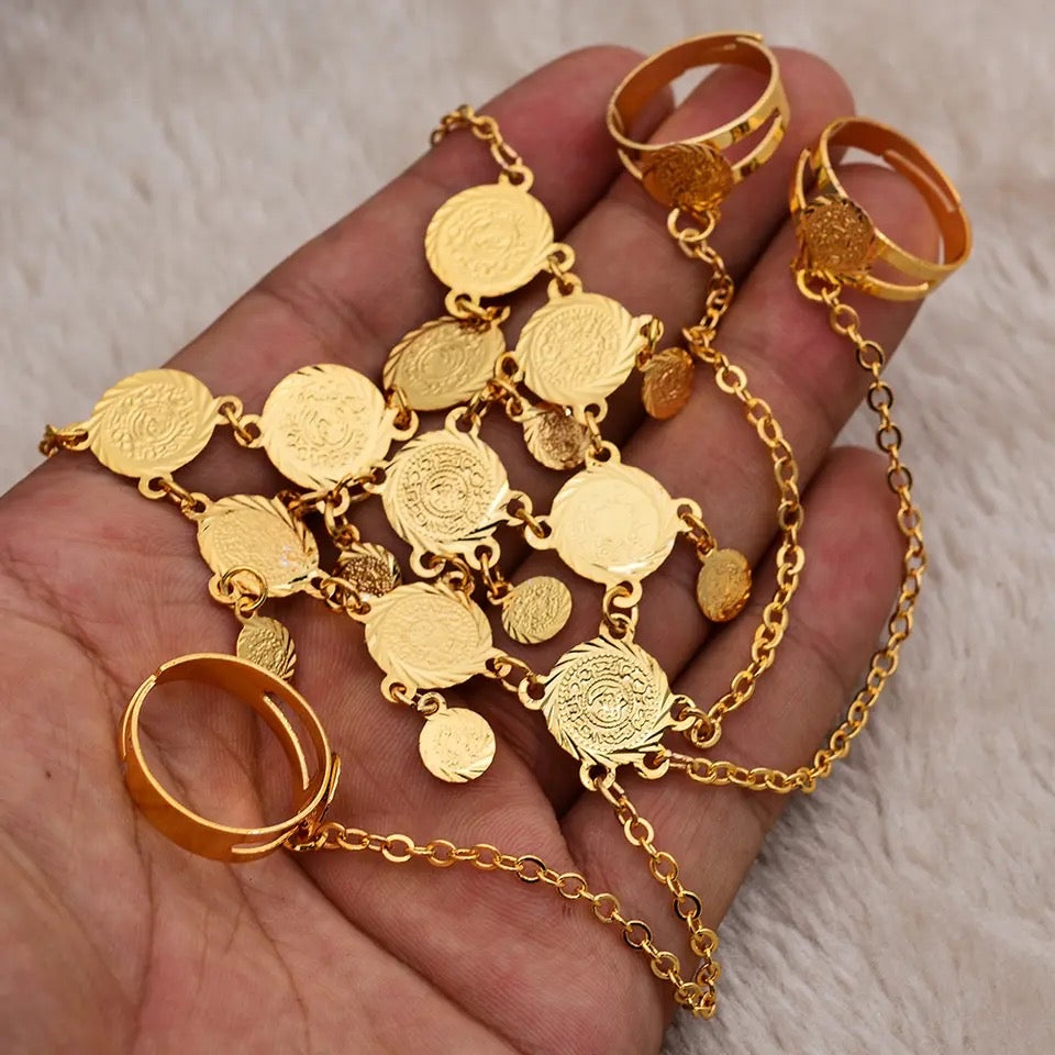 Coin Bracelet, Gold Bracelet for Women, Bracelets