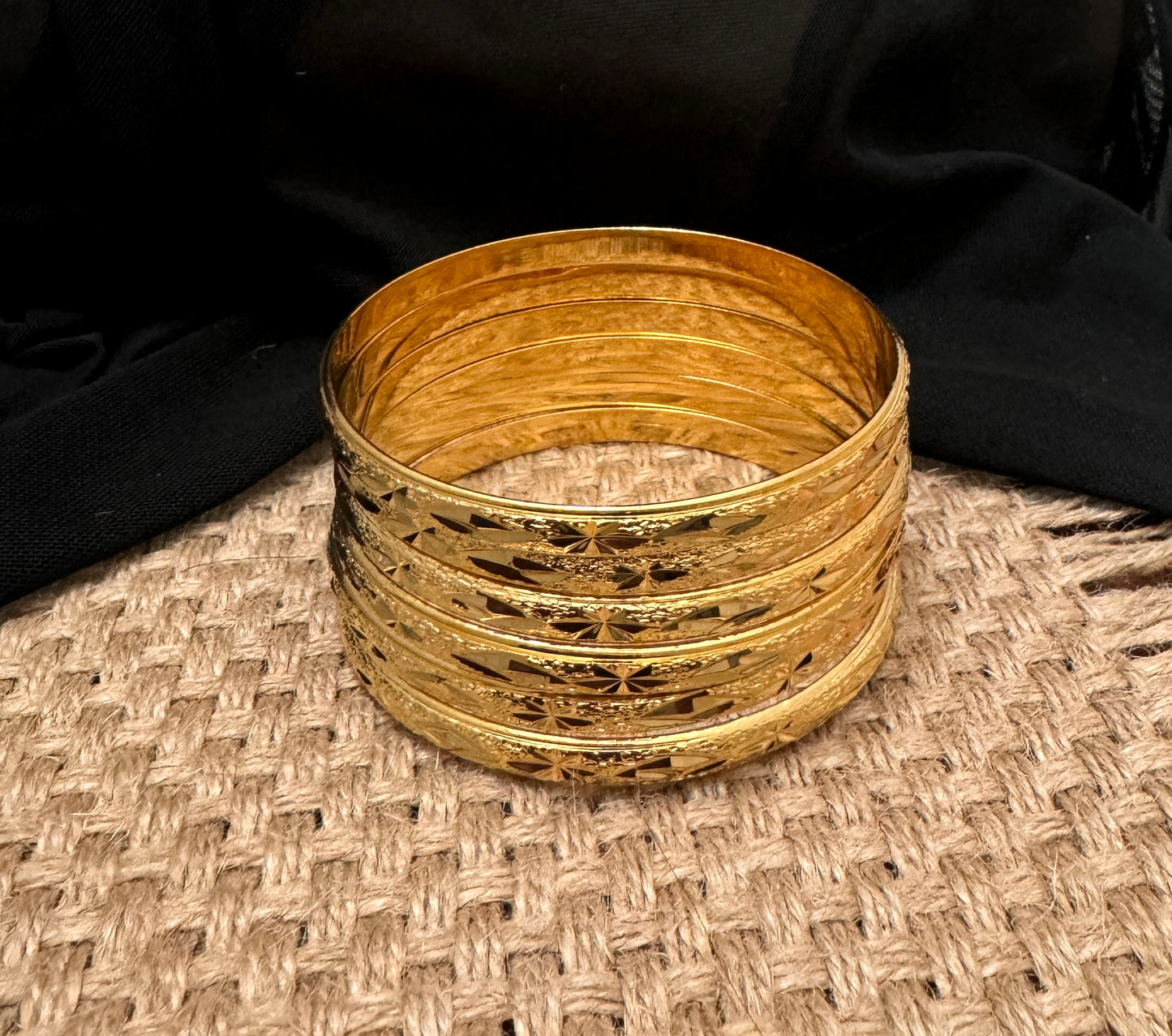 Slip On Bangles, 24K Gold Plated Bangles, Indian Bridal Bangles, Handmade Bracelet for Women