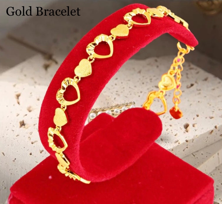 Gold Heart Bracelet