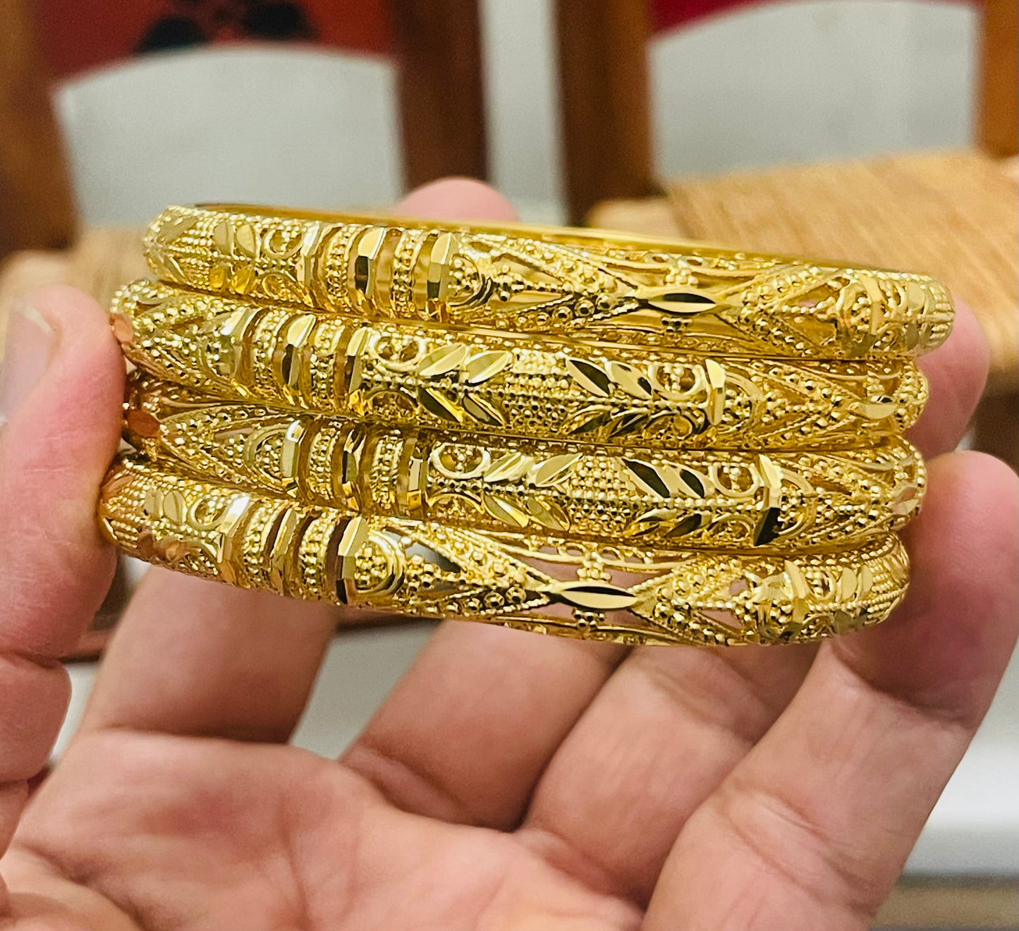 24k Gold Plated Bangles For Women
