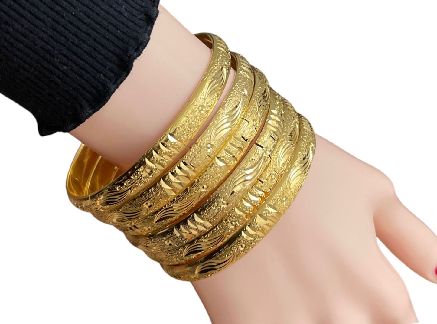 Wedding Gold Bangles, Indian Bridle Bangles