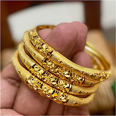 Dubai Gold Bangles, 24K Gold Bangles, Wedding Jewelry Bangle