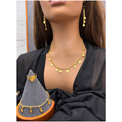 Gold Coin jewelry set