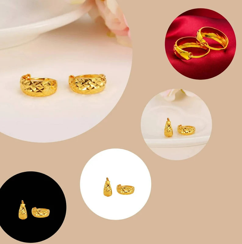 Hoop Earrings, Geometric Small Hoop Earrings