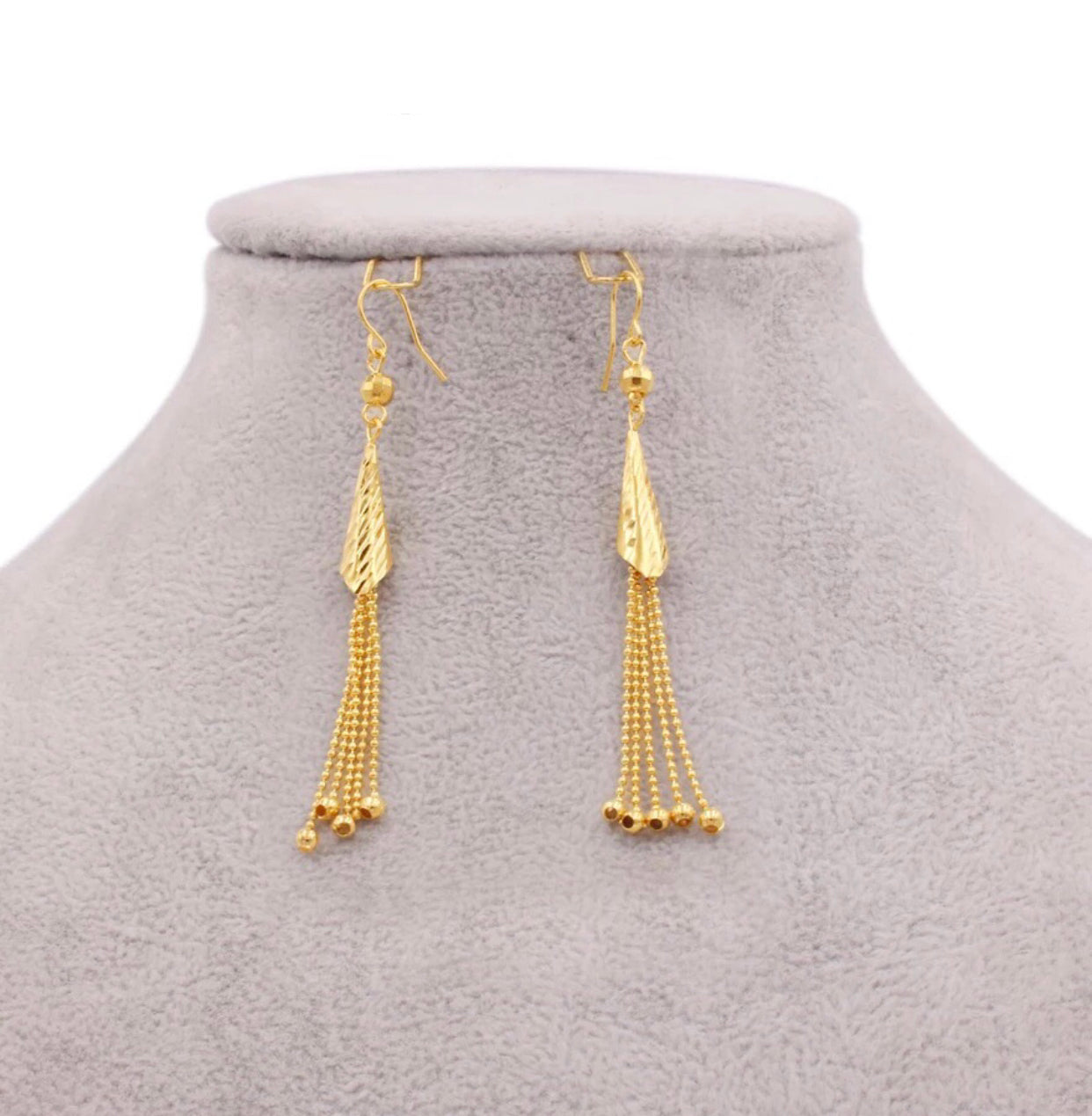 Gold Tassel Earrings