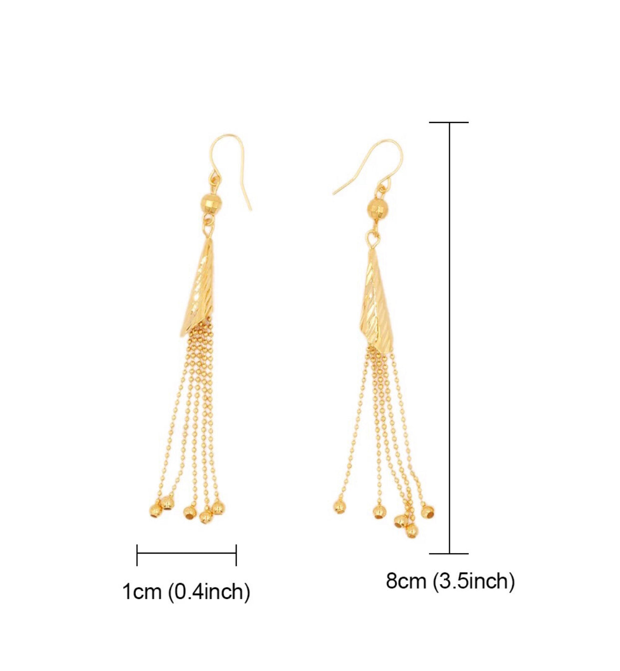 Gold Tassel Earrings