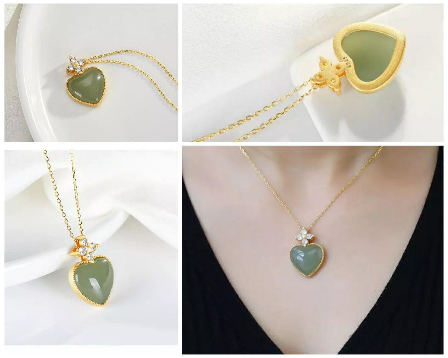 Natural Jade Necklace, Hetian Jade Necklace