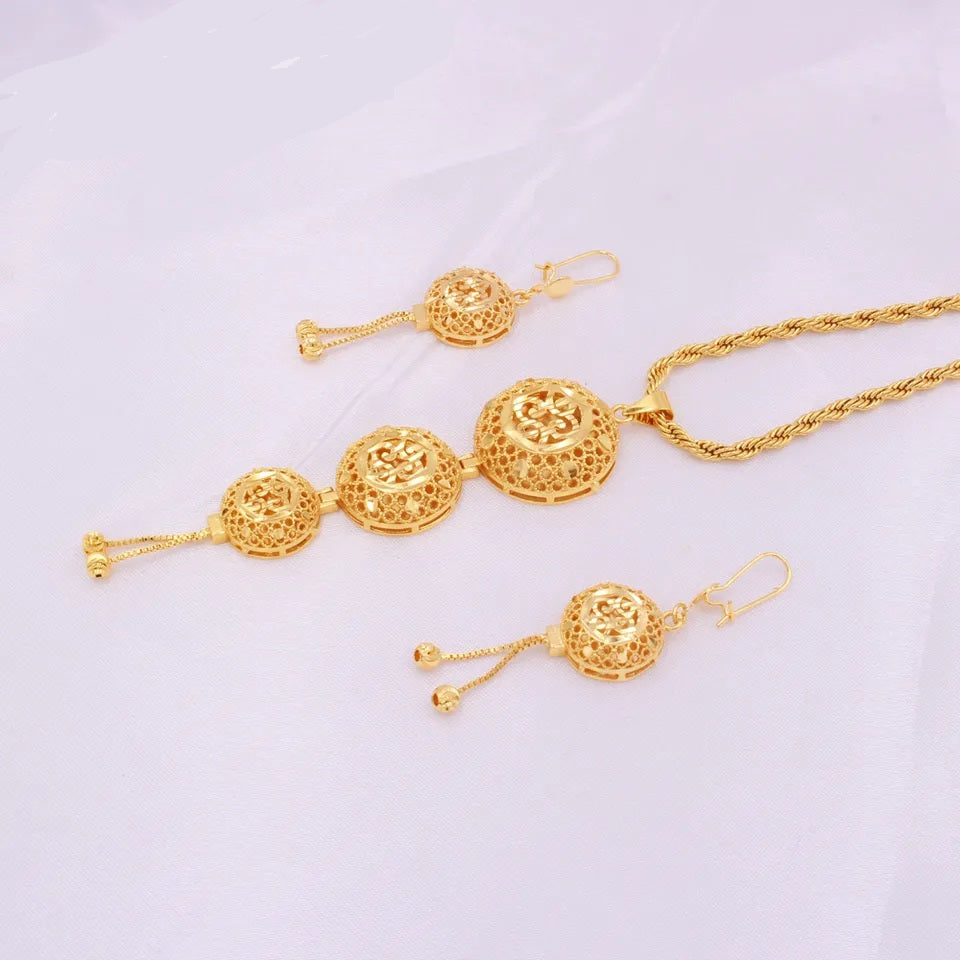 Gold Jewelry Set