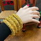 Gold Bangles for Women, 24k Dubai Gold Plated Bangles