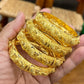 Gold Bangles for Women, 24k Dubai Gold Plated Bangles
