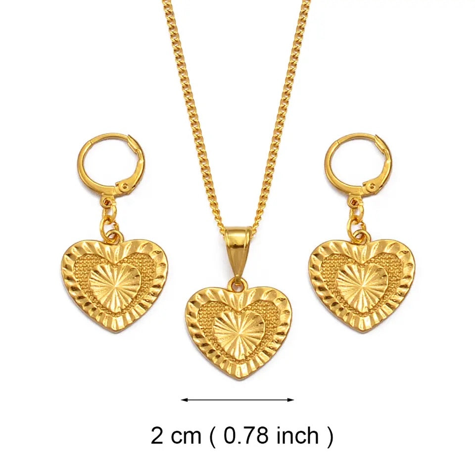 Heart Shape Jewelry Set