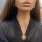 24k Gold Plated Jewelry Set, Gold Necklace & Earrings Set