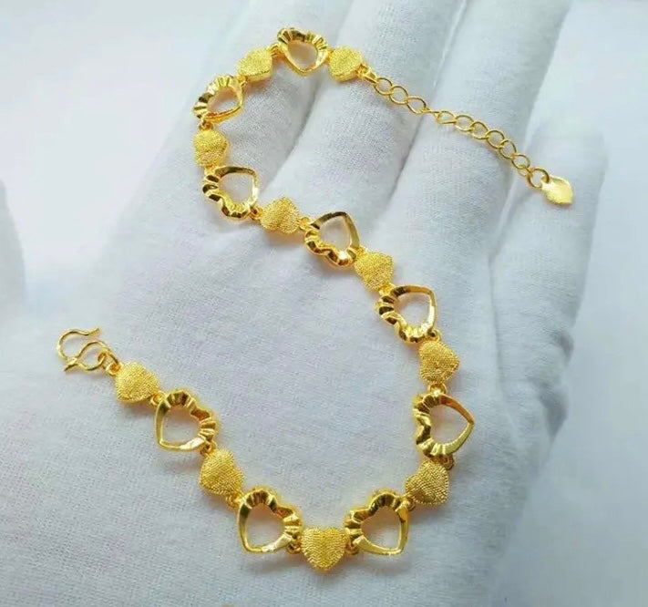 Gold Heart Bracelet
