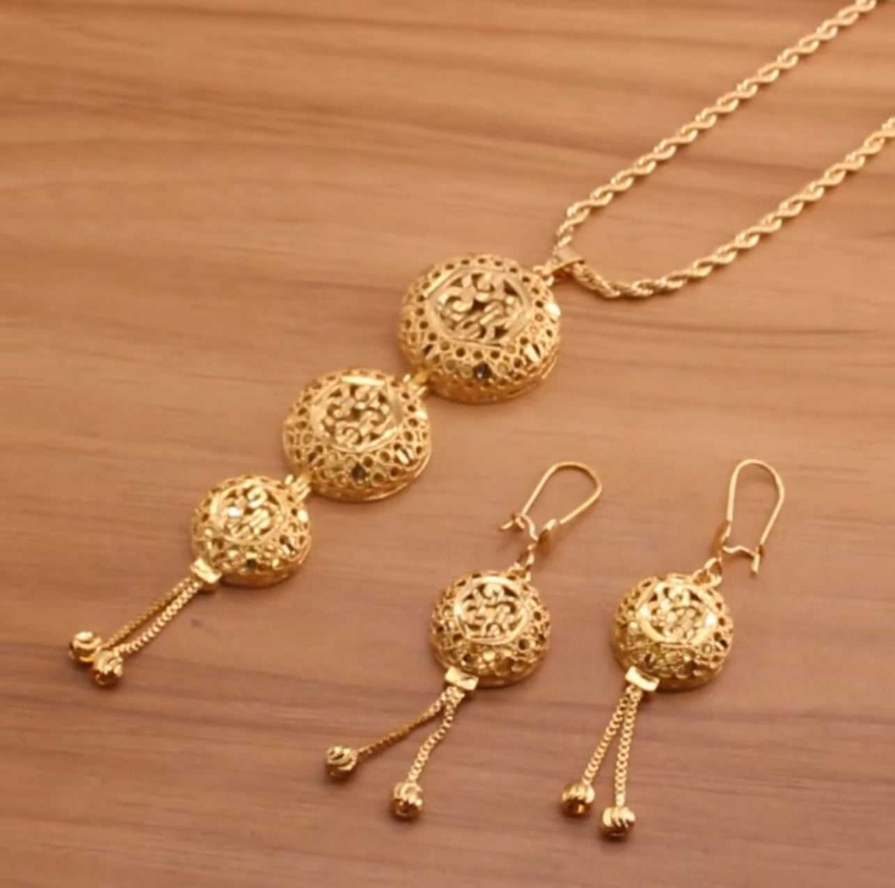 Wedding Gold Jewelry Set, Statement Jewelry