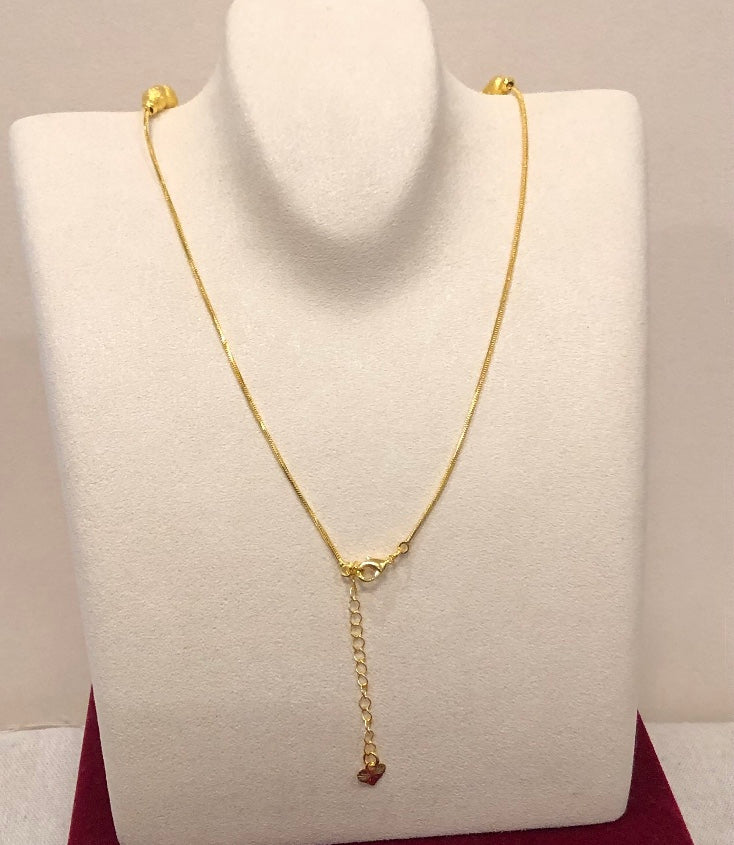 Gold Beaded Jewelry Set