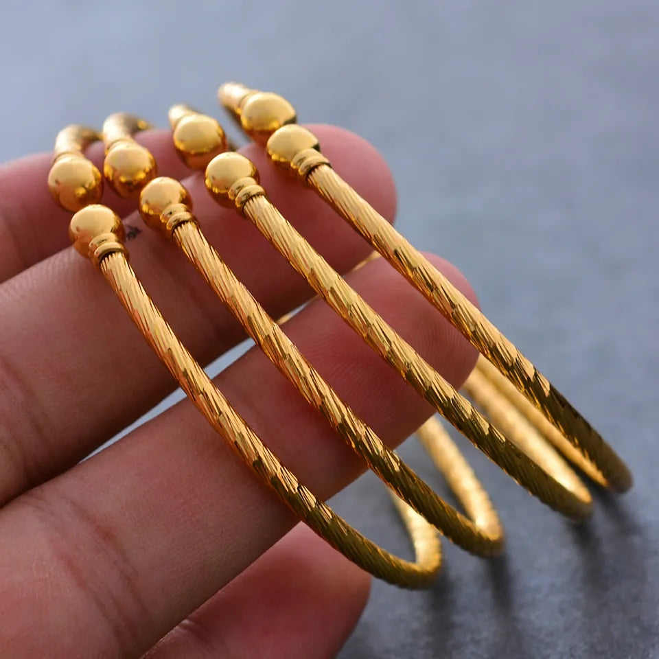 Gold Bangles, 18K Gold Plated Bangles