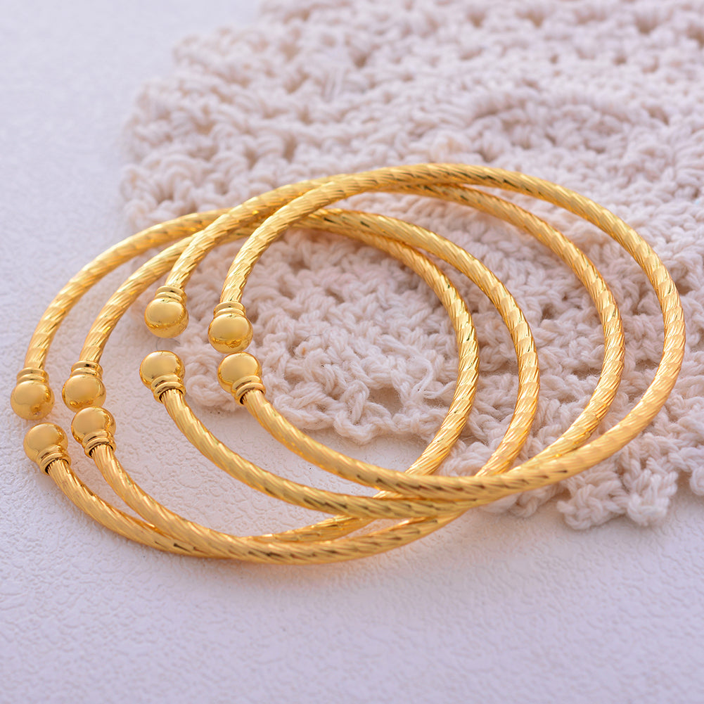 Gold Bangles, 18K Gold Plated Bangles