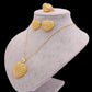 Gold Jewelry Set, Heart Shape Jewelry Set