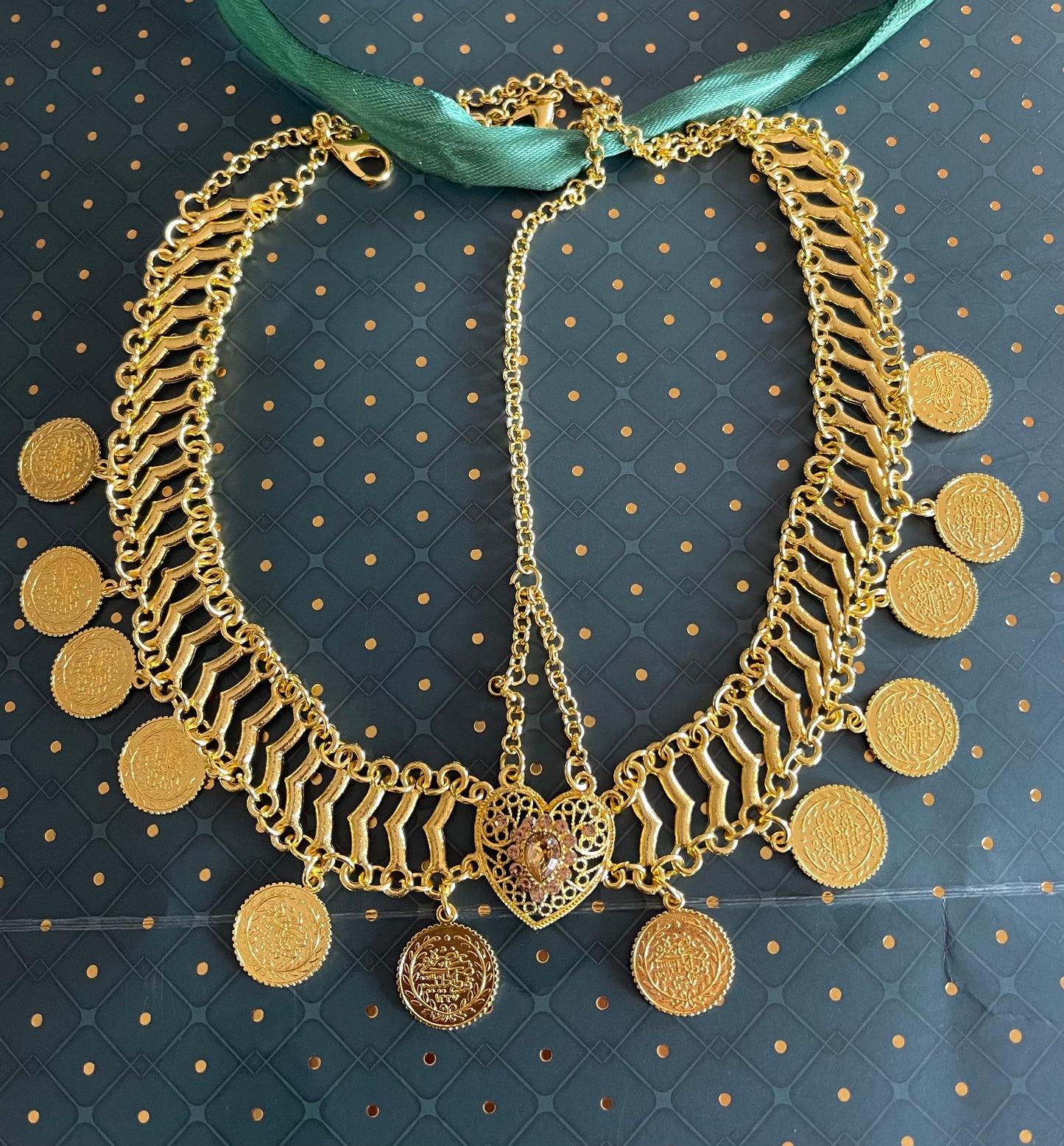 Gold Coin Hair jewelry