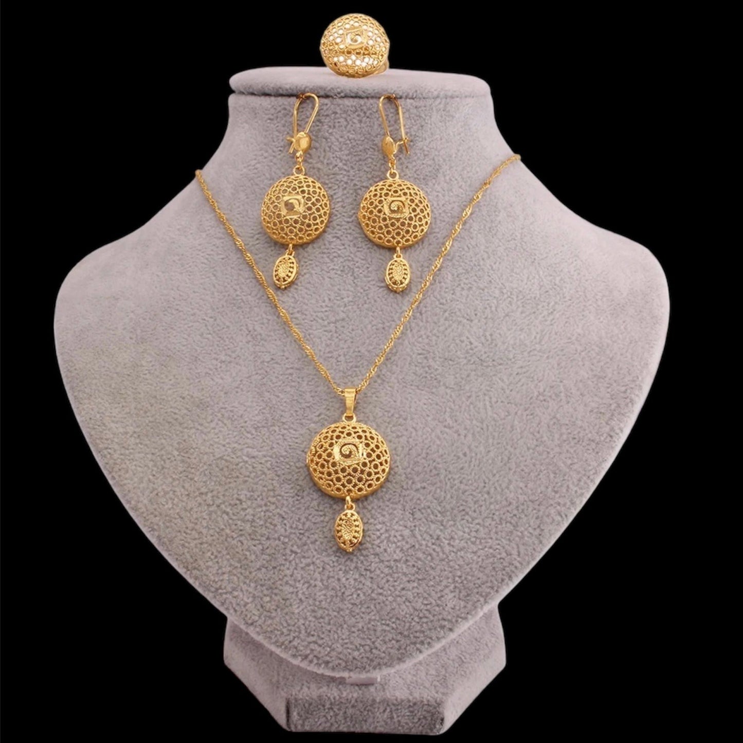 Jewelry Set, 24K Dubai Gold Plated Jewelry Sets