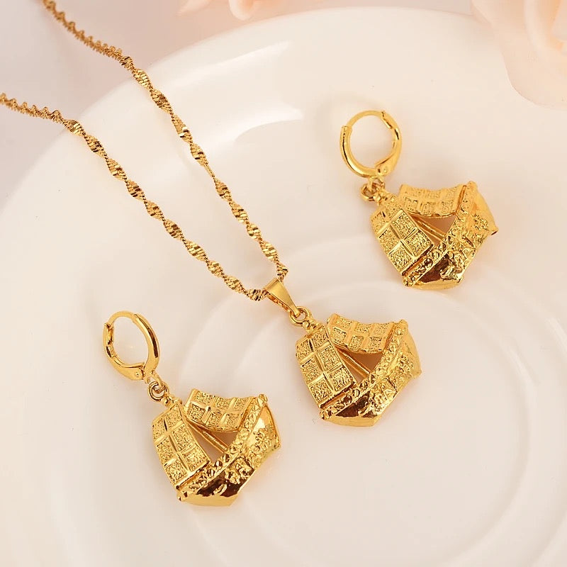 Gold Jewelry Set for Women