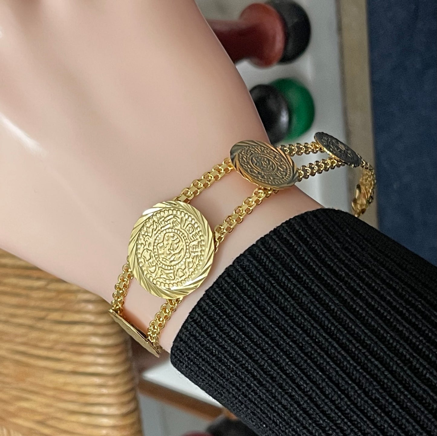 Coin bracelet