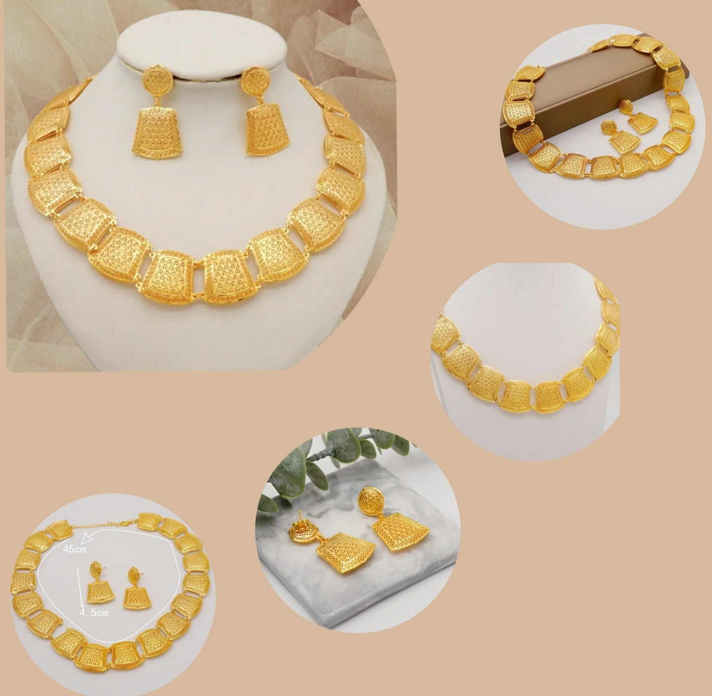 Indian Bridal Jewelry Set, African Bridal Jewelry